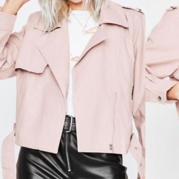 Faux Leather Moto Jacket - Picture 10 of 12